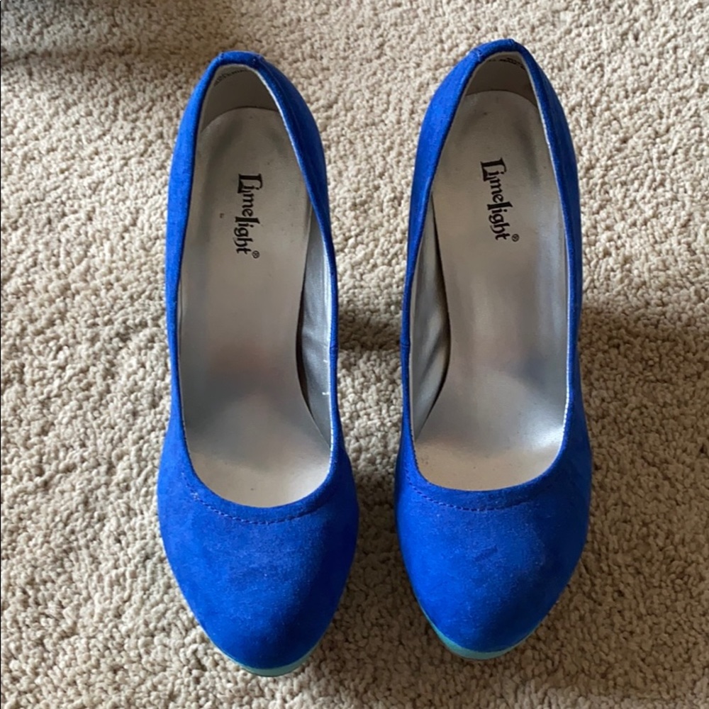 Blue and Green Heels